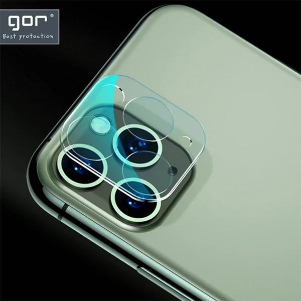 GOR İPhone 11 Pro/ 11 Pro Max Tempered Kamera Koruma Cam 2adet Set-(5775)