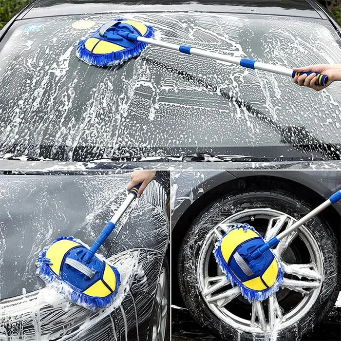 ALLY Mikrofiber Dönebilen Püsküllü Araba Yıkama Ve Temizleme Fırçası-(5775)