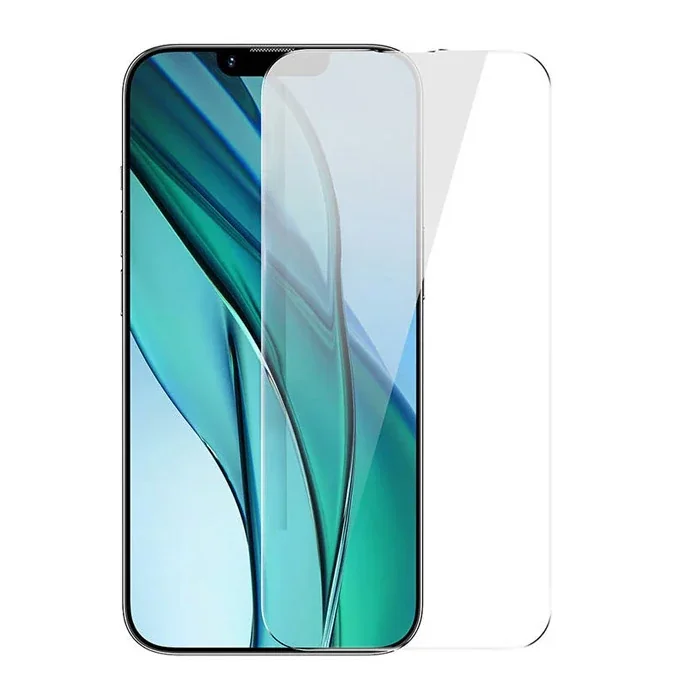 Baseus Crystal Serisi iPhone 15 Full Koruma Tempered Cam Ekran Koruyucu 2 Adet Set-(5775)