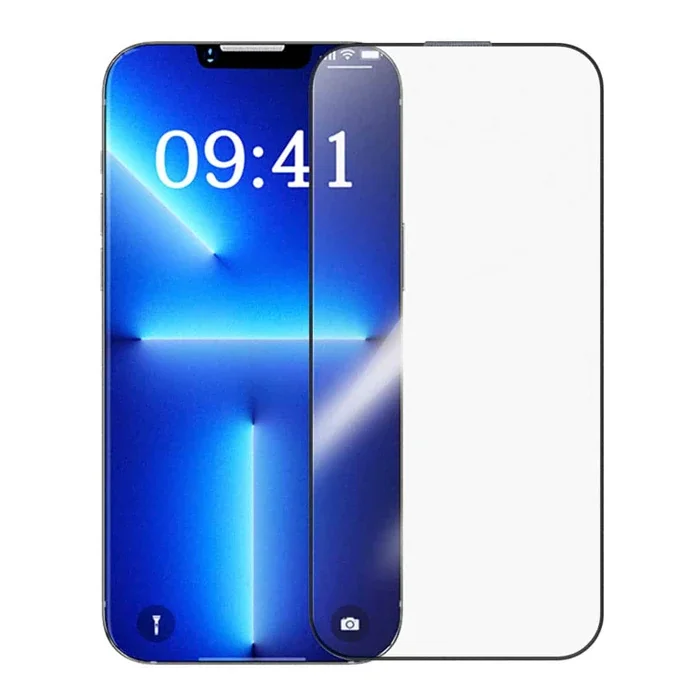 Baseus Crystalline iPhone 14 Plus/13 Pro Max için Parlama Önleyici Tempered Cam Ekran Koruyucu-(5775)