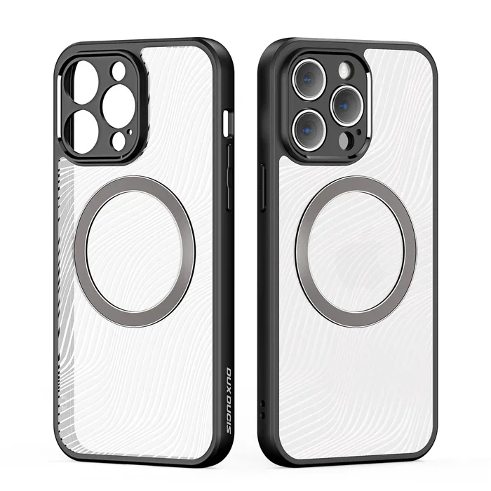 Dux Ducis iPhone 12 Pro Max Aimo Series Mag Safe Premium Buzlu Sert PC-TPU Kılıf-(5775)