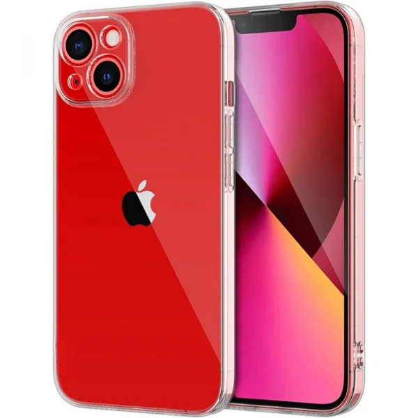 ALLY iPhone 14 Plus 6.7inç Crystal Clear Kamera Korumalı Sert PC Kılıf-(5775)