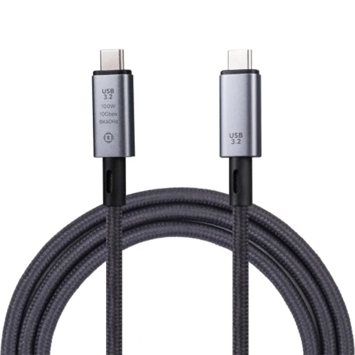 Ally USB 3.2 100W Type-C to Type-C 8K Görüntü-Data ve Ultra Hızlı Şarj Kablosu 1 Metre-(5775)
