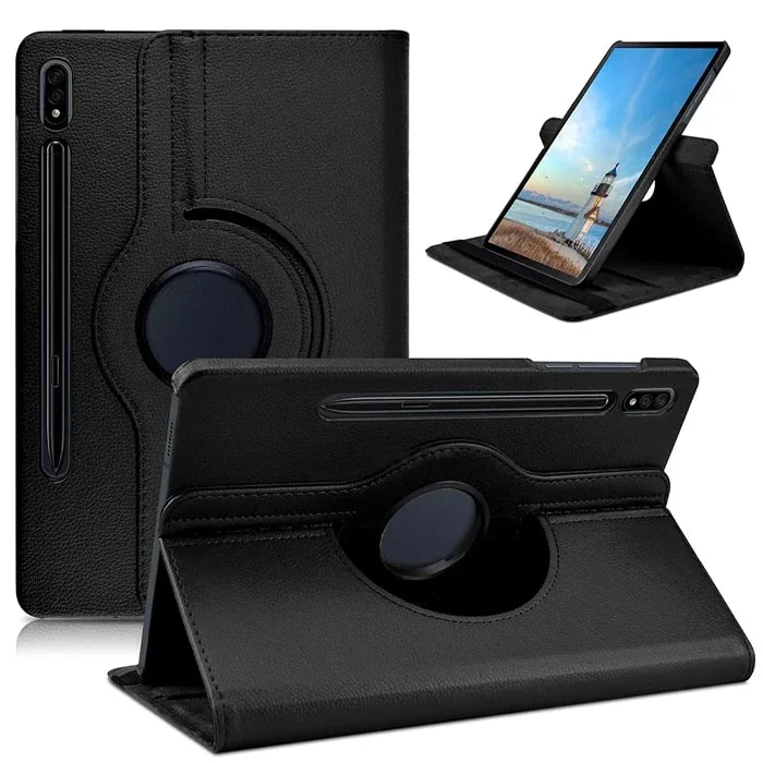 SM Galaxy Tab S8 Plus 2022 12.4 (X800-X806) 360 Derece Döner Standlı Kılıf-(5775)