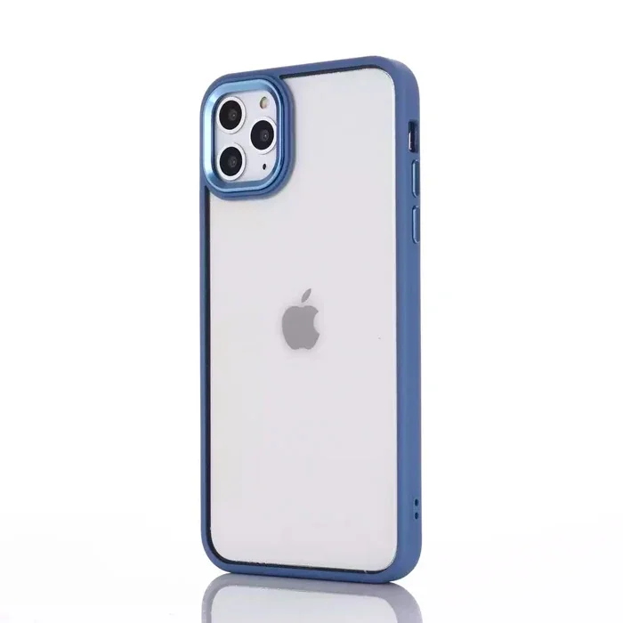 Ally iPhone 13 Pro 6.1inç Kılıf Parlak Renkli Çerçeveli Ultra Lüx TPU Silikon Kılıf-(5775)