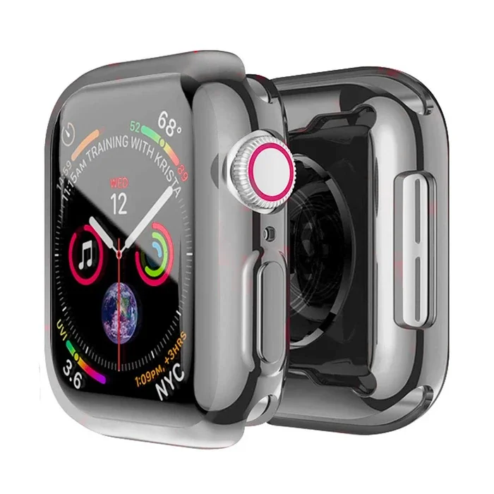 ALLY Apple Watch 7-8 45mm 360 Koruma Ultra Slim Silikon Kılıf-(5775)