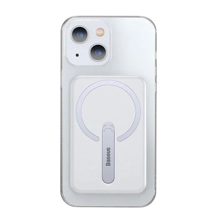 Baseus iPhone 13 6.1inç Manyetik Magsafe Standlı Silikon Kılıf-(5775)