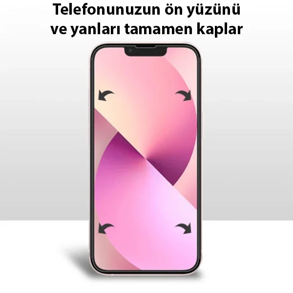 iPhone 13 Pro 6.1 Film Ön Arka Full Koruyucu Nano Hidrojel Koruyucu Set-(5775)