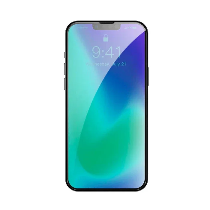 Baseus iPhone 13 Pro Max 0.3mm Tempered Full Cam Ekran Koruyucu 2 Adet Set-(5775)
