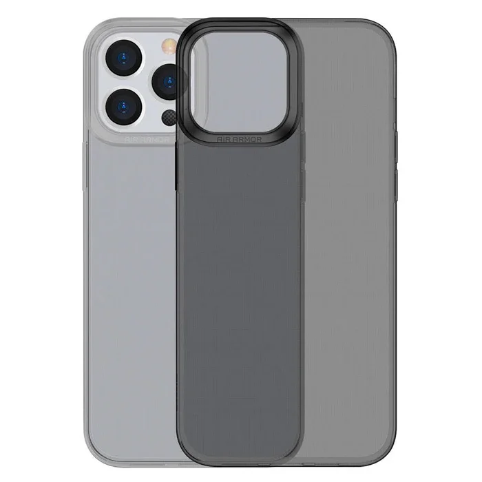Baseus Simple Case iPhone 13 Pro Max İnce Silikon Şeffaf Kılıf-(5775)