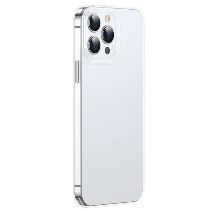 Baseus Simple Case iPhone 13 Pro Max İnce Silikon Şeffaf Kılıf-(5775)