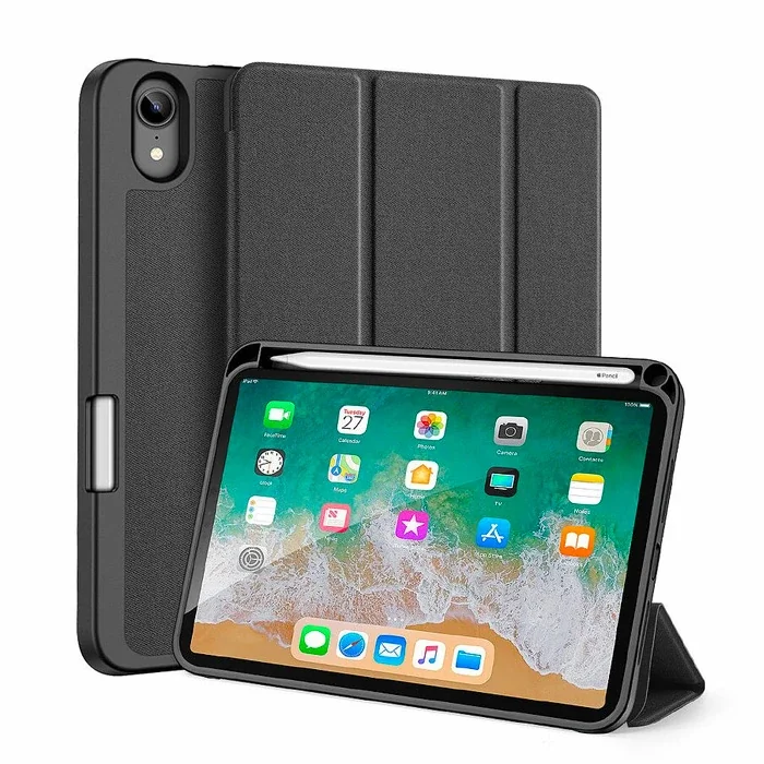 Dux Ducis iPad Mini 6 (2021) Kılıf Kalem Bölmeli Standlı Domo Series-(5775)
