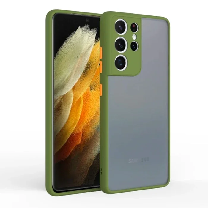 SM Galaxy S21 Ultra Ultra Kamera Korumalı Premium Silikon Kılıf-(5775)