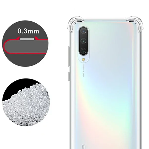 ALLY Xiaomi Mi 10 5G Anti-Drop Shockproof Darbe Emici Silikon Kılıf-(5775)