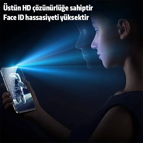 İPhone 12 Mini Privacy Gizli Hayalet Tempered Cam Ekran Koruyucu-(5775)