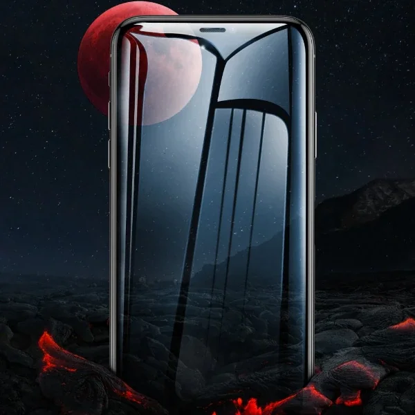 Baseus İPhone 11 Pro/ XS/X  023mm Anti Spy Çerçeveli Tempered Cam Ekran Koruyucu-(5775)