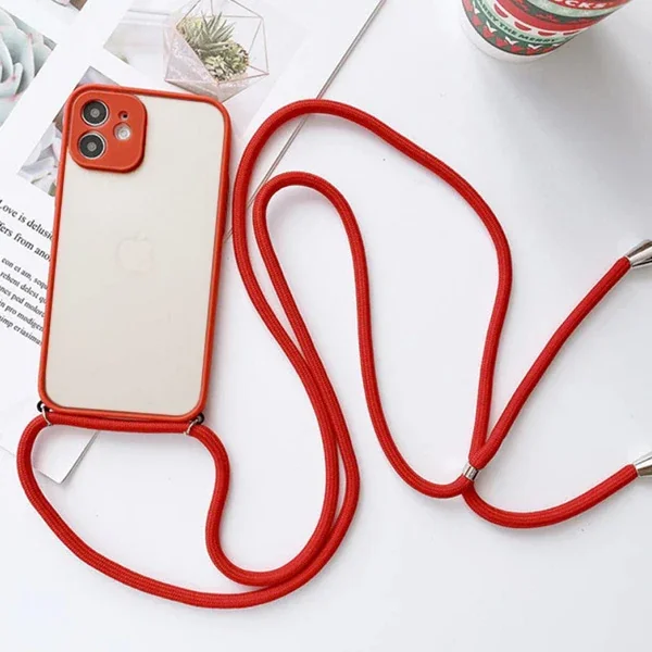 ALLY iPhone 11 6.1 Askılı Koruyucu Silikon Kılıf-(5775)