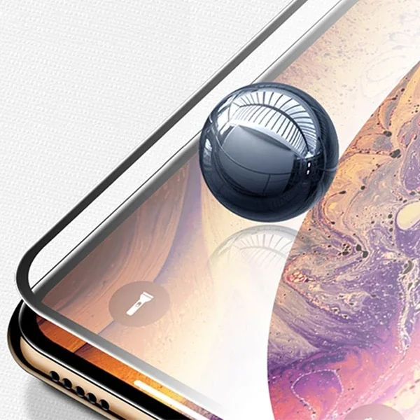 iPhone 12/12 Pro 6.1 3D Full High Aluminum Tempered Cam Ekran Koruyucu-(5775)