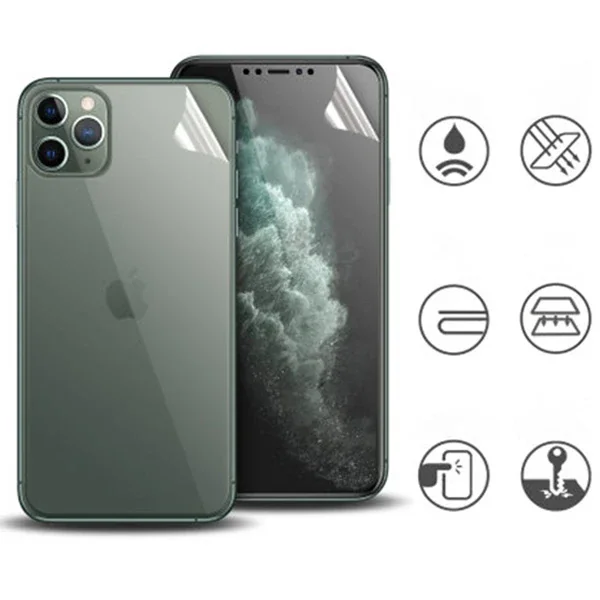 İPhone 11 Pro Film Ön Arka Full Koruyucu Membran Nano Hidrojel Koruyucu Set-(5775)