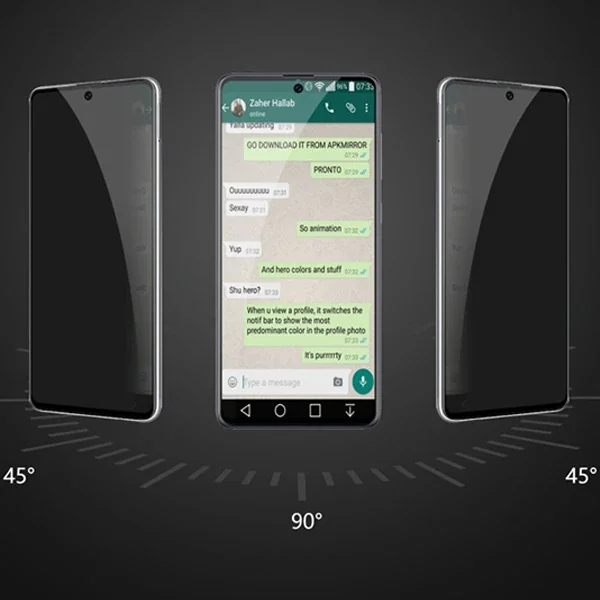 ALLY SM Galaxy A71 3D Full Privacy Gizlilik Tempered Cam Ekran Koruyucu-(5775)