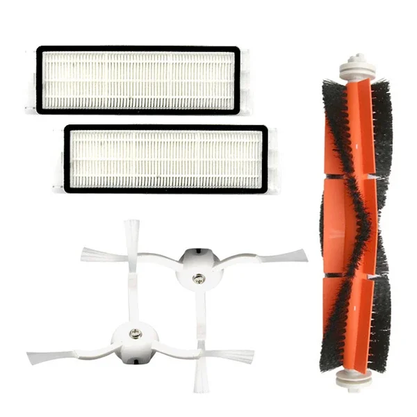 Xiaomi Mi Robot Vakum 2 Roborock S50 S51 S5 Hepa Filtre + Yan Fırça Ana Fırça Için Toz Kutusu Set-(5775)
