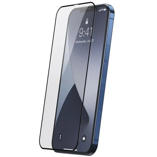 Baseus İPhone 12 Pro Max 6.7 Ekran Koruyucu 0.3MM Full Anti Blue Light Tempered Cam Ekran Koruyucu 2-(5775)
