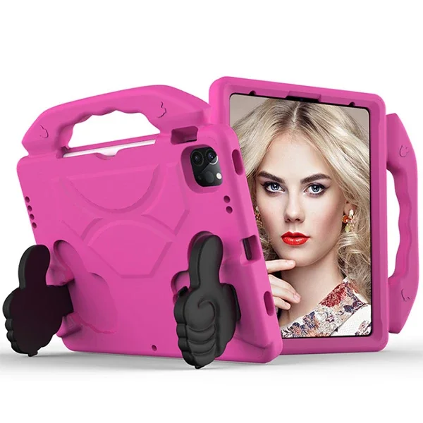 Ally İPAD PRO 11 (2021-2020-2018) Air 4. Nesil 10.9  Kılıf Eva Çocuk Shockproof Standlı Taşınabilir-(5775)