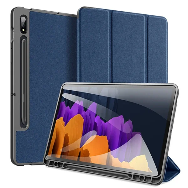 Dux Ducis Galaxy Tab S8 Plus (X800/X806) S7FE (T730/T736B) S7 Plus (T970/T976B) Kılıf Domo Series-(5775)