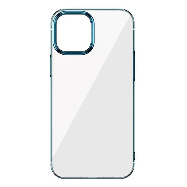 Baseus Glitter İPhone 12 Pro Max Şeffaf Lüx Silikon Kılıf Soft TPU Kılıf-(5775)