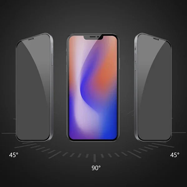 ALLY İPhone 12 Mini 5.4 3D Full Privacy Gizlilik Cam Ekran Koruyucu-(5775)