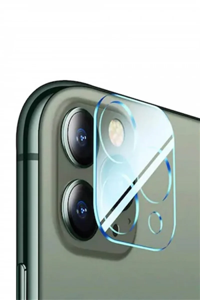 iPhone 12 6.1 Full Tempered Kamera Koruyucu Kırılmaz Cam-(5775)