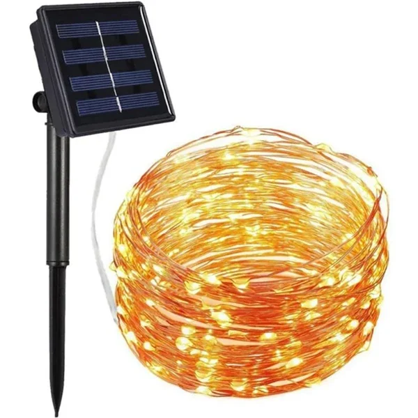 ALLY Solar Güneş Enerjili Dış Bahçe Aydınlatma Su Geçirmez Led 10M-(5775)