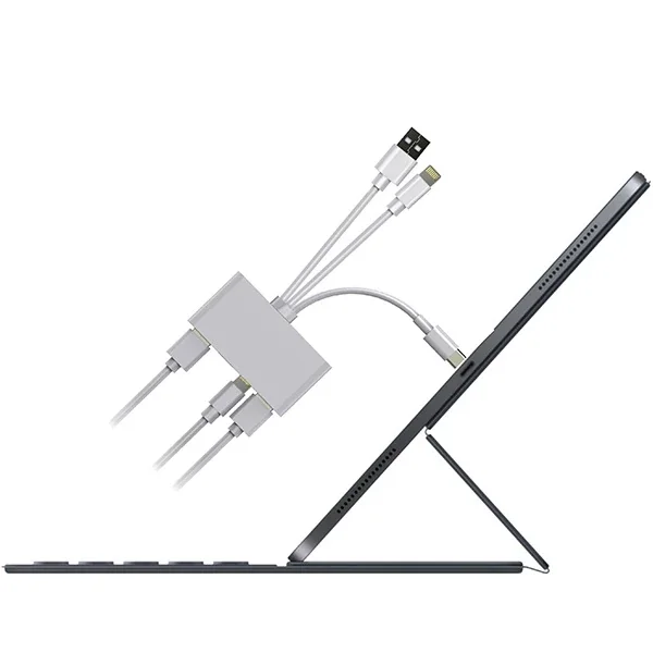 ALLY 3 İN1  İPhone+Usb C+ Usb A Kamera Okuyucu Kart Okuyucu-(5775)