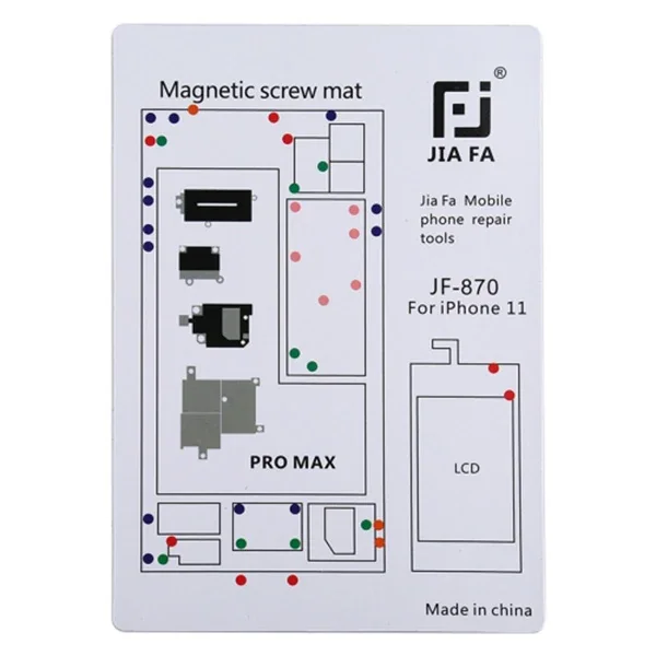 JIAFA JF-870 iPhone 11 Pro Max Mıknatıslı Çalışma Hasırı Vida Gostergeli-(5775)