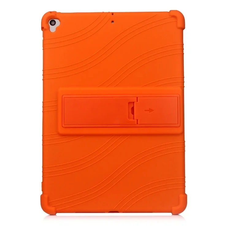 İPad 7 10.2 inch- İPad Air 3 10.5 inch Kılıf Standlı Darbe Emici Silikon Kılıf-(5775)
