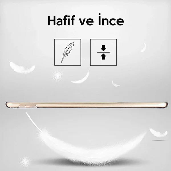 Ally İPad 9.7 2018 İPad 9.7 2017 Şeffaf Tpu Soft Silikon Kılıf-(5775)