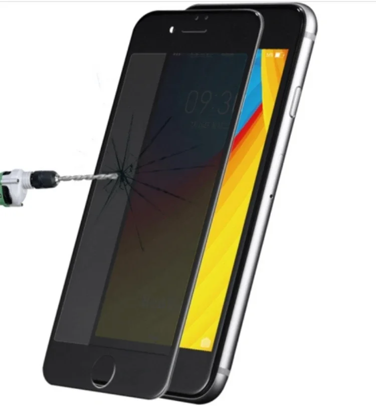 iPhone SE3-SE2 İPhone 8-7 3D Full Privacy Gizlilik Kırılmaz Cam Ekran Koruyucu-(5775)