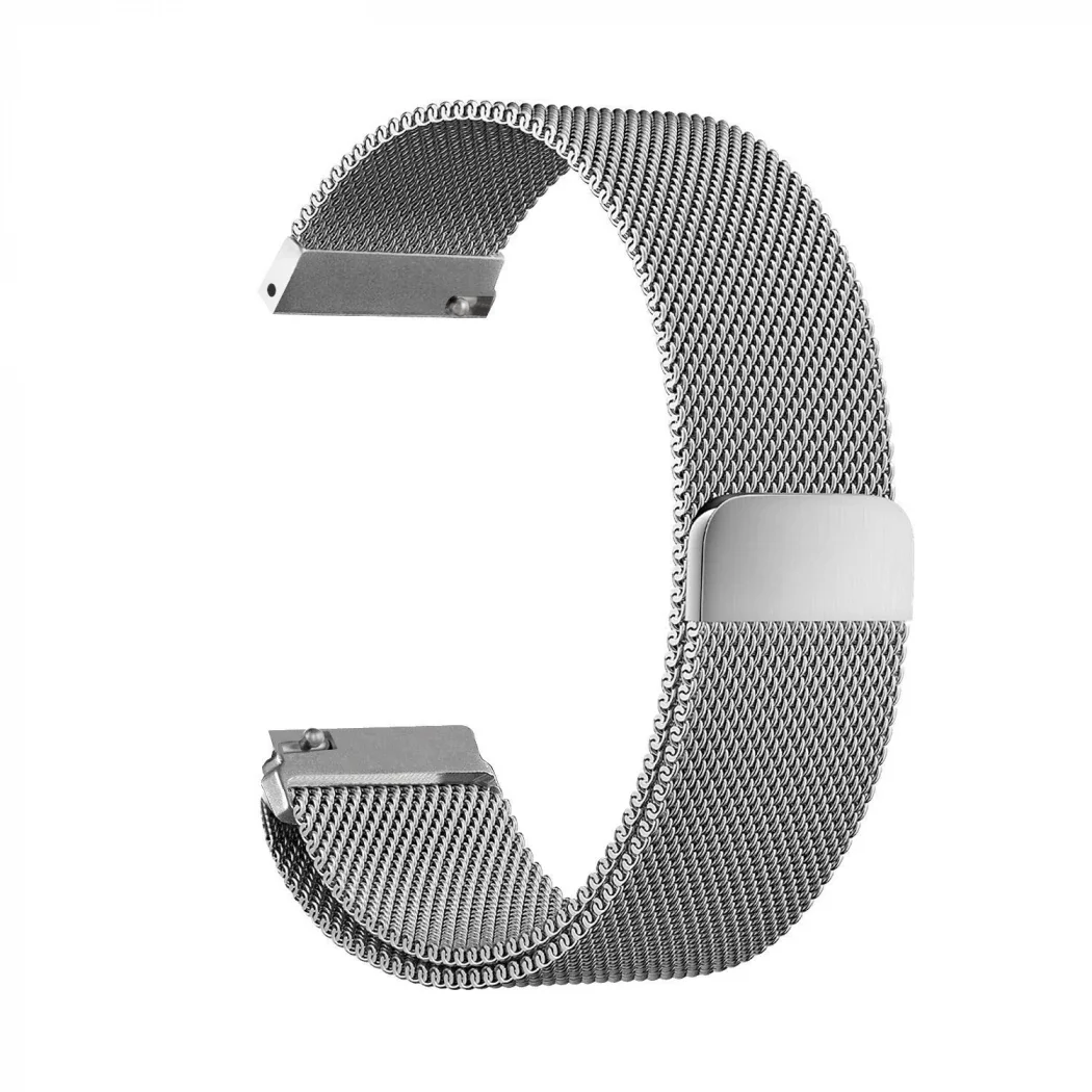 22MM Gear S3 Watch 4 -GT2 GT2E 46MM KayışKordon Metal Milano Loop-(5775)