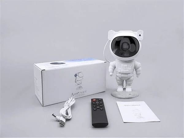 Çocuklara Özel Projeksiyon Astronot Lamba Speaker Sevimli