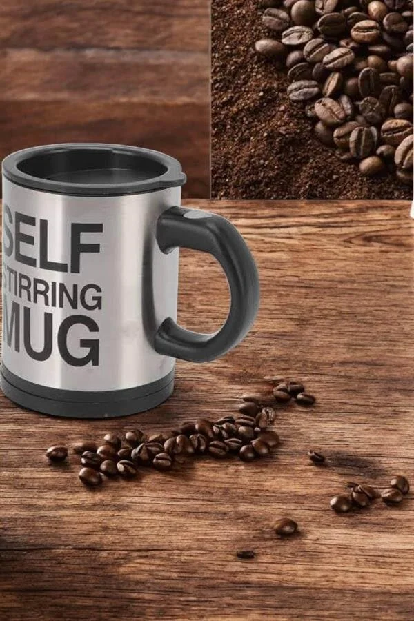 Mikser Kupa Yazılı Mug Bardak Karıştırma Özelliği