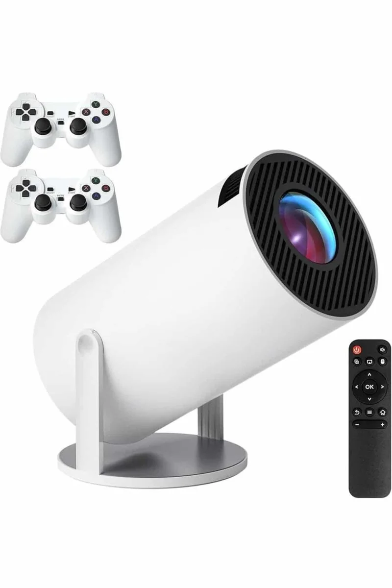 4K Wireless Çift Kollu Kumandalı Oyun Projeksiyonu Retro Video Oyunu