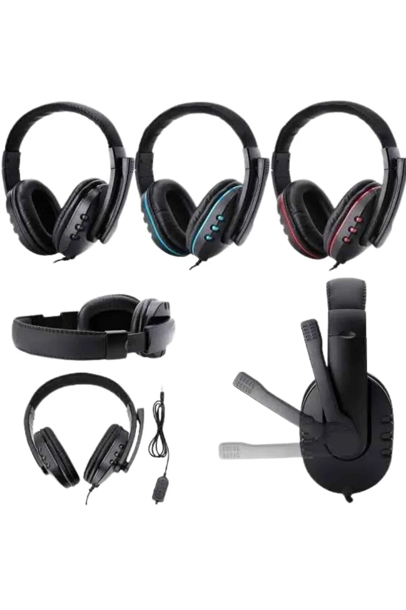 Mikrofonlu Gamer Kulaklık Oyuncu Kulaklığı Yüksek Ses Kaliteli Stereo Yumuşak Yastıklar