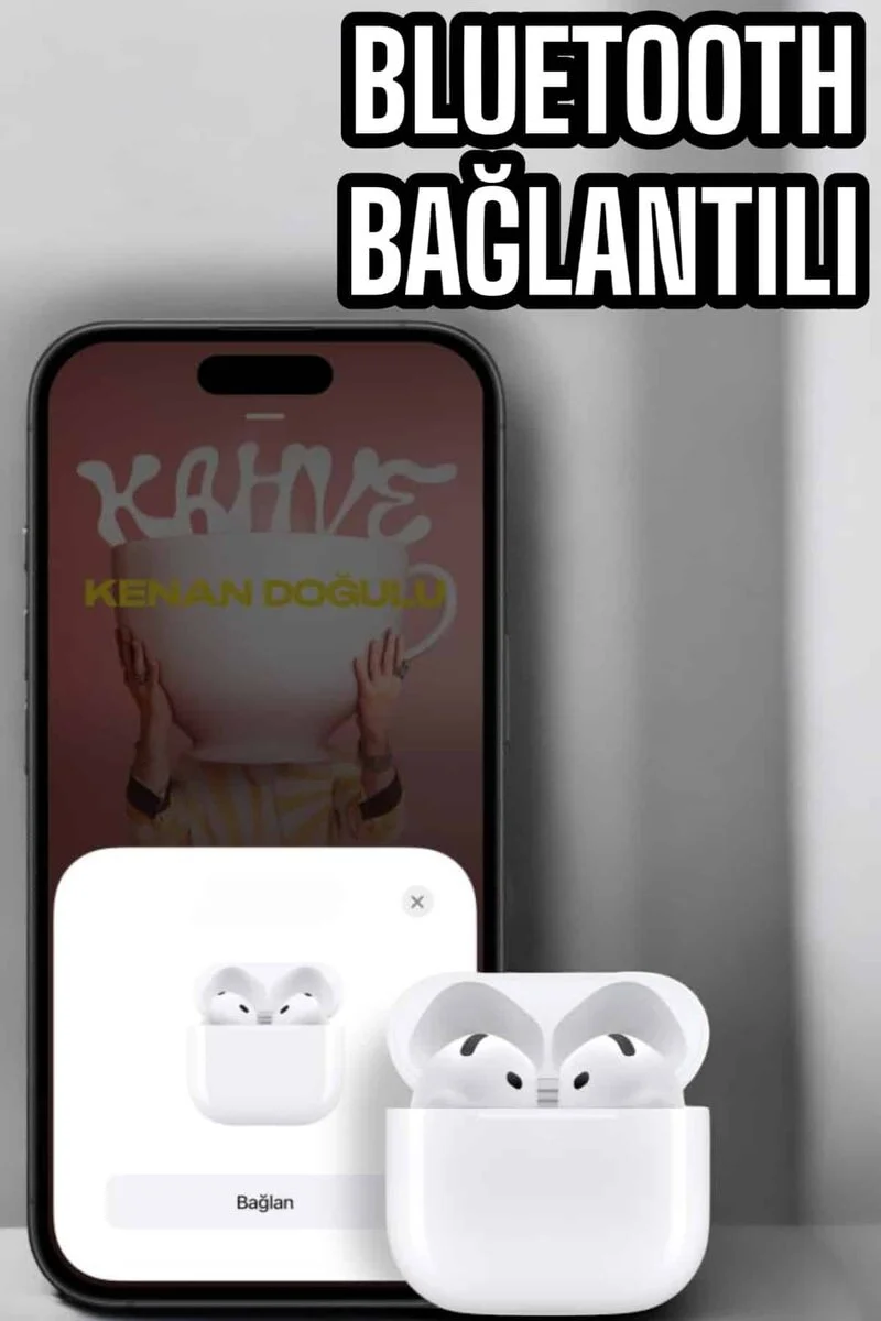 Kaliteli Ucuz İOS ve Android Uyumlu TWS Bluetooth Kulaklık ANC Özelliği