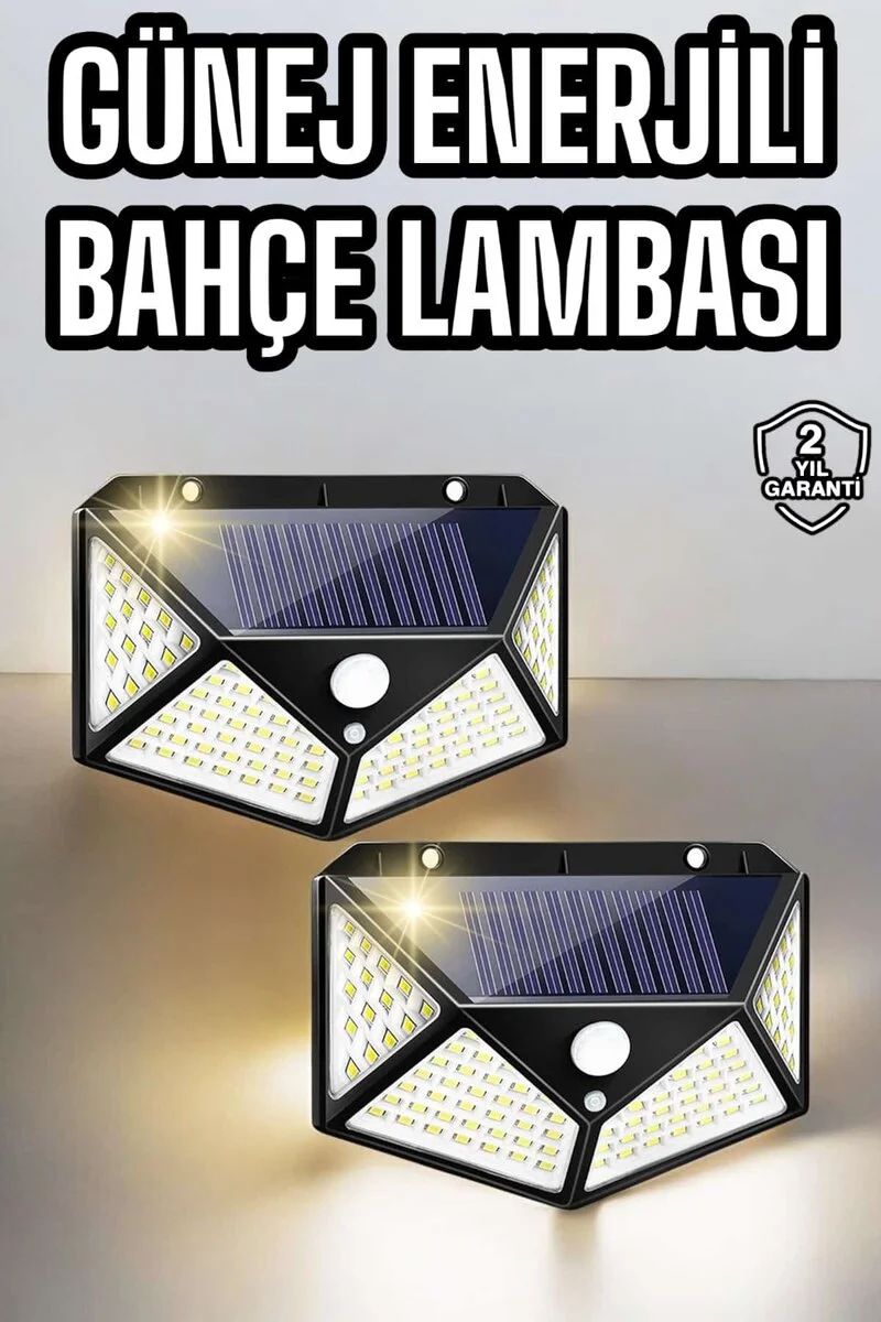 Bahçe Havuz Güneş Enerjili Solar Işıklandırma Sensörlü Bahçe Aydınlatma