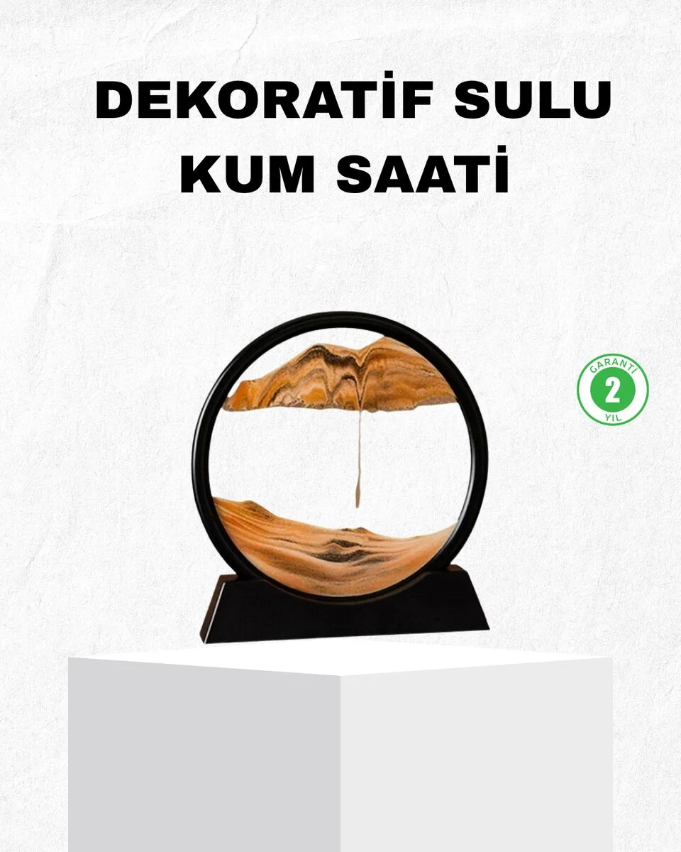 Dekoratif Kum Saati – Şık Masa Üstü Aksesuar Dayanıklı Malzeme Modern ve Klasik Tasarım