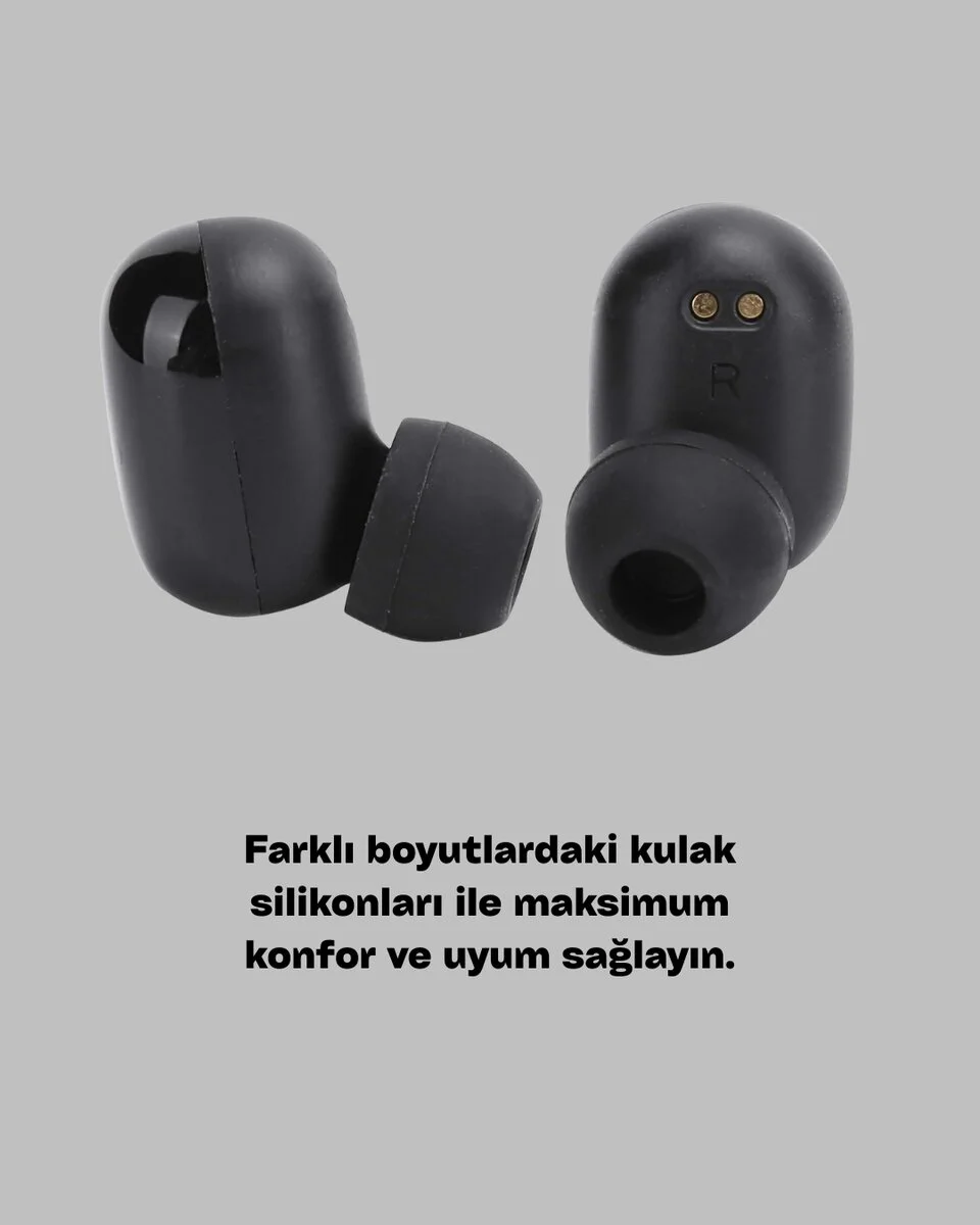 Bluetooth V5.0 Parmak Dokunmatik Kontrol Kablosuz Kulaklık Şarj Kutulu Model