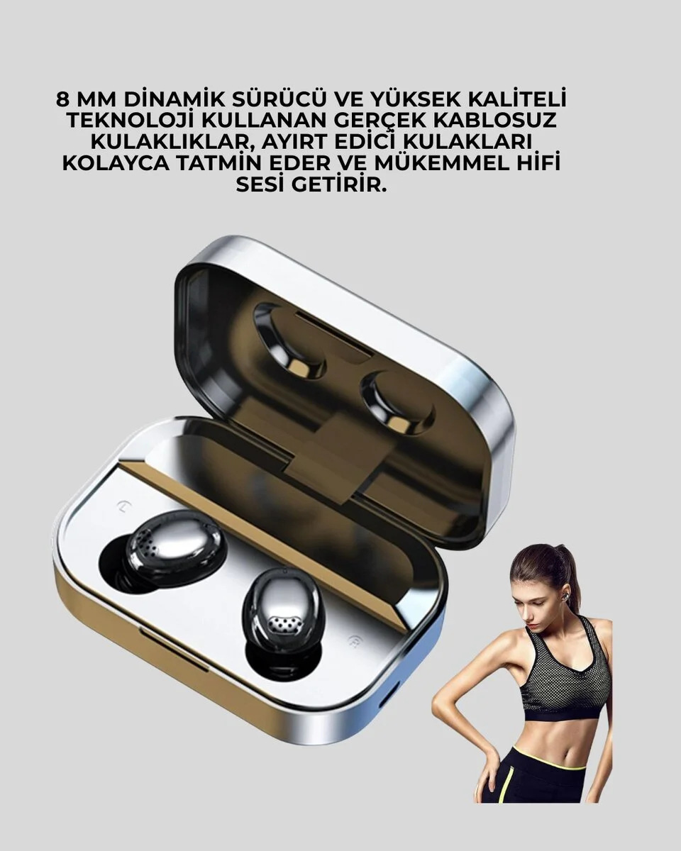 Metal Kasa Bluetooth Kulak İçi Kulaklık – Net Çağrı Güçlü Bağlantı