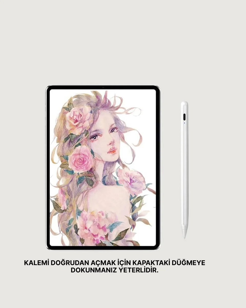 Eğim Sensörlü 10 mm Uçlu Dijital Kalem – Uzun Pil Ömrü ve Kolay Kullanım