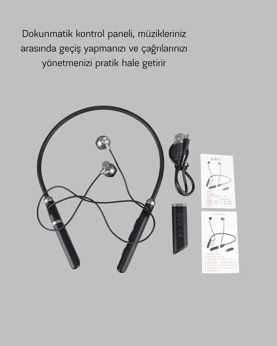 Bluetooth 5.0 ANC Kulaklık – Dokunmatik Kontrol Kristal Netliğinde Mikrofonlu