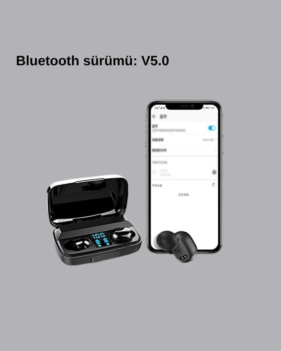 TWS A10s Bluetooth 5.0 Kulaklık – Yüksek Ses Kalitesi Ergonomik Uzun Pil Ömürlü